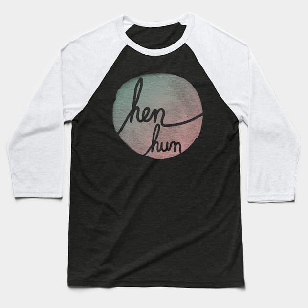 Hen Pronoun Pride - Dutch Baseball T-Shirt by inSomeBetween